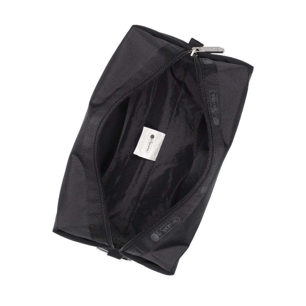 Lesportsac Large Zip Pouch 大型拉鍊收納包 化妝包 盥洗包 旅行袋 送禮 推薦(永恆黑), , large