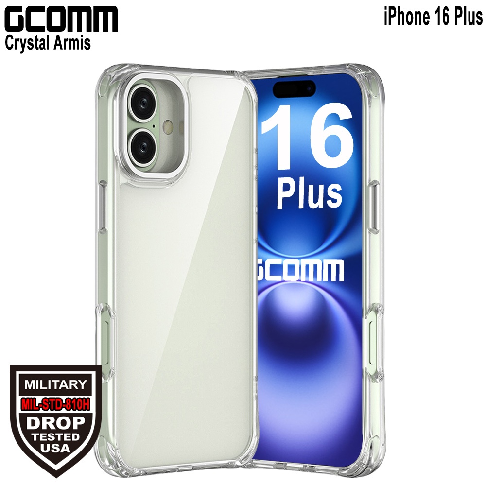 GCOMM iPhone 16 Plus 亮透3米軍規防摔殼 Crystal Armis, , large