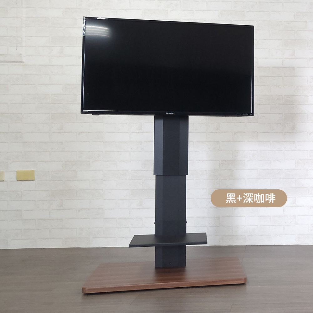 【H&R安室家】80~100吋適用 台製氣壓式升降電視架(電視立架/落地架/螢幕支架/移動電視架), , large