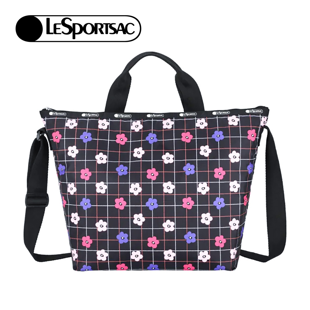 |快速出貨|Lesportsac Deluxe Easy Carry Tote 手提肩背兩用托特包/ 花格棋盤, , large