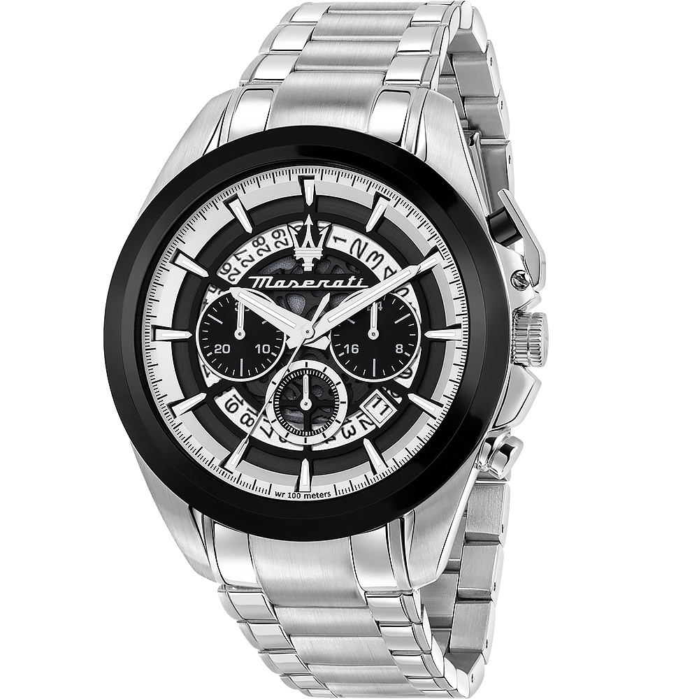 MASERATI 瑪莎拉蒂 Traguardo 計時石英手錶-45mm R8873612059, , large