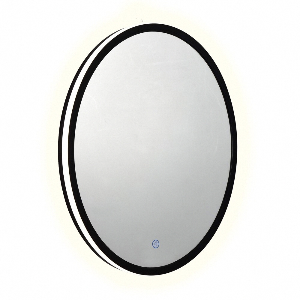 【H&R安室家】 布魯托 智能LED發光觸控圓型燈鏡(掛鏡/浴鏡/化妝鏡/鏡子) ZA0197, , large