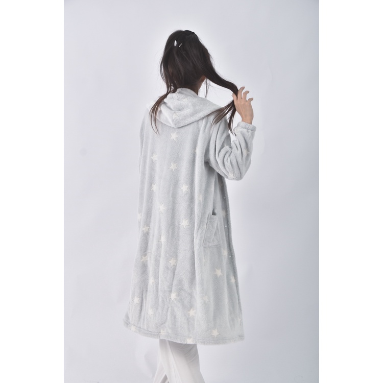 (L) 【安于晴Charlene私服】質感可穿式毛毯藍色外套二手衣, , large