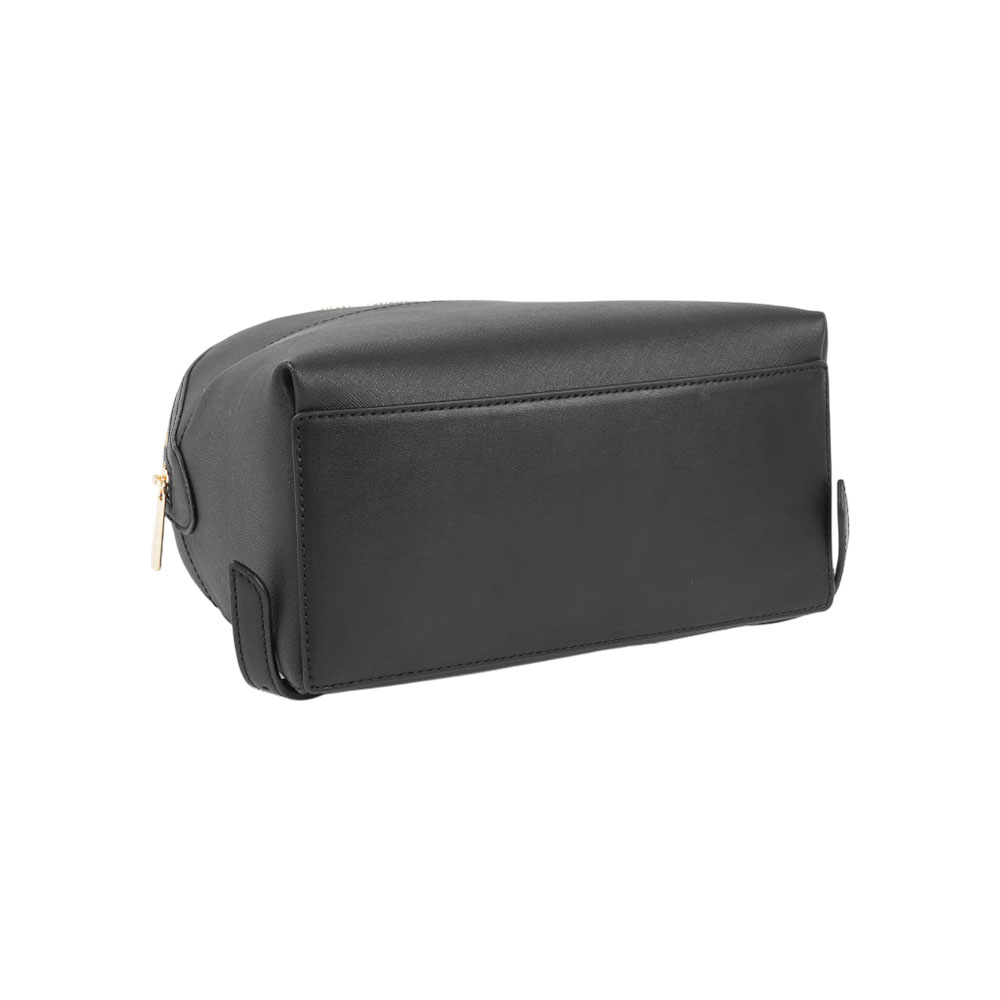 Michael Kors Sheila 防刮皮革拉鍊口袋中型後背包(黑色), , large