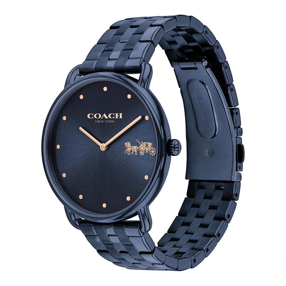 COACH Elliot 馬車女錶-藍/41mm CO14504297, , large