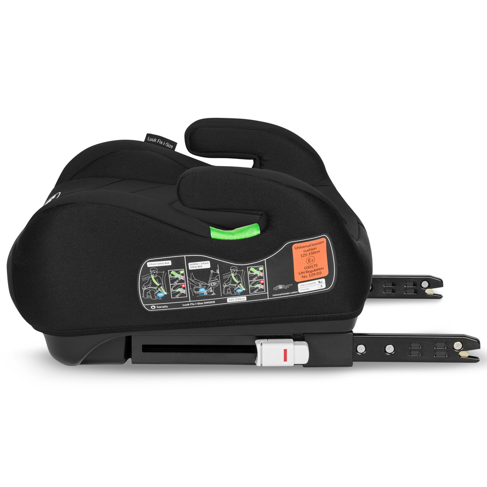 【Lionelo】Luuk Fix i-Size Backless Booster(Black), , large