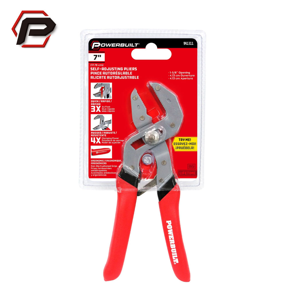 [寶力優 Powerbuilt] 自動調整萬能鉗 老虎鉗 水管鉗 台灣製造/941311, , large