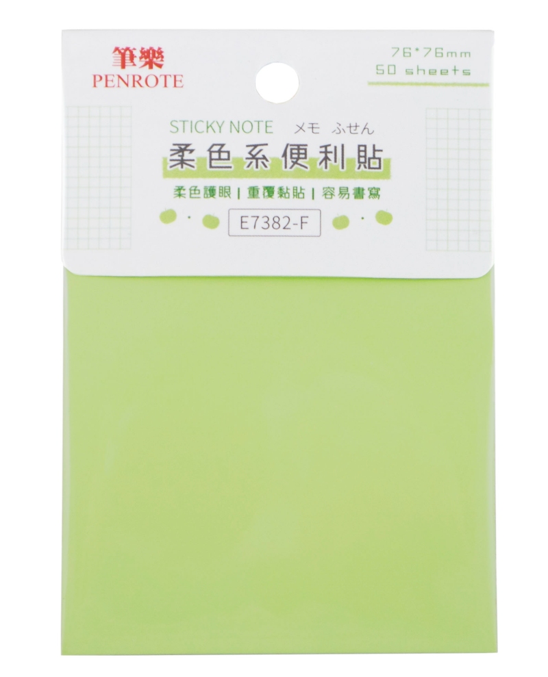 【PENROTE 筆樂】柔色系便利貼 F, , large