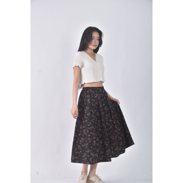 (S) earth music ecology質感黑色長裙二手衣, , large