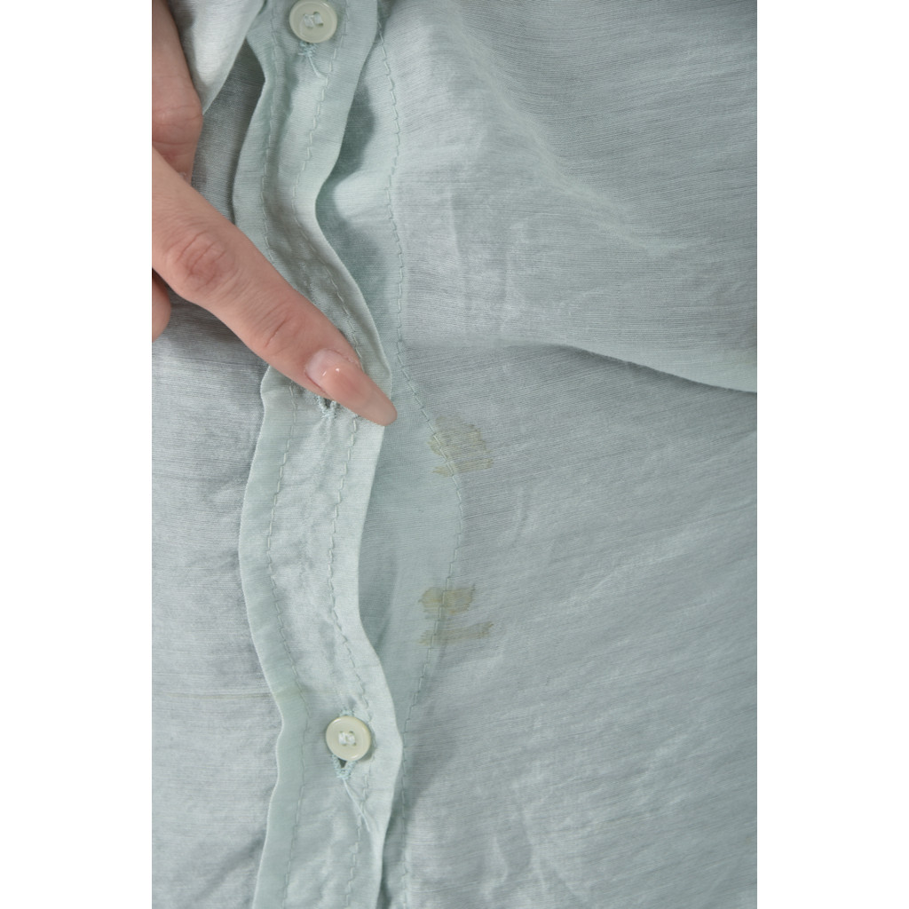 (M) ravi studio韓牌排扣綠色長袖上衣二手衣, , large