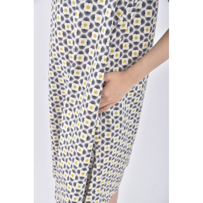 (S) orla kiely質感無袖花紋藍色洋裝二手衣, , large