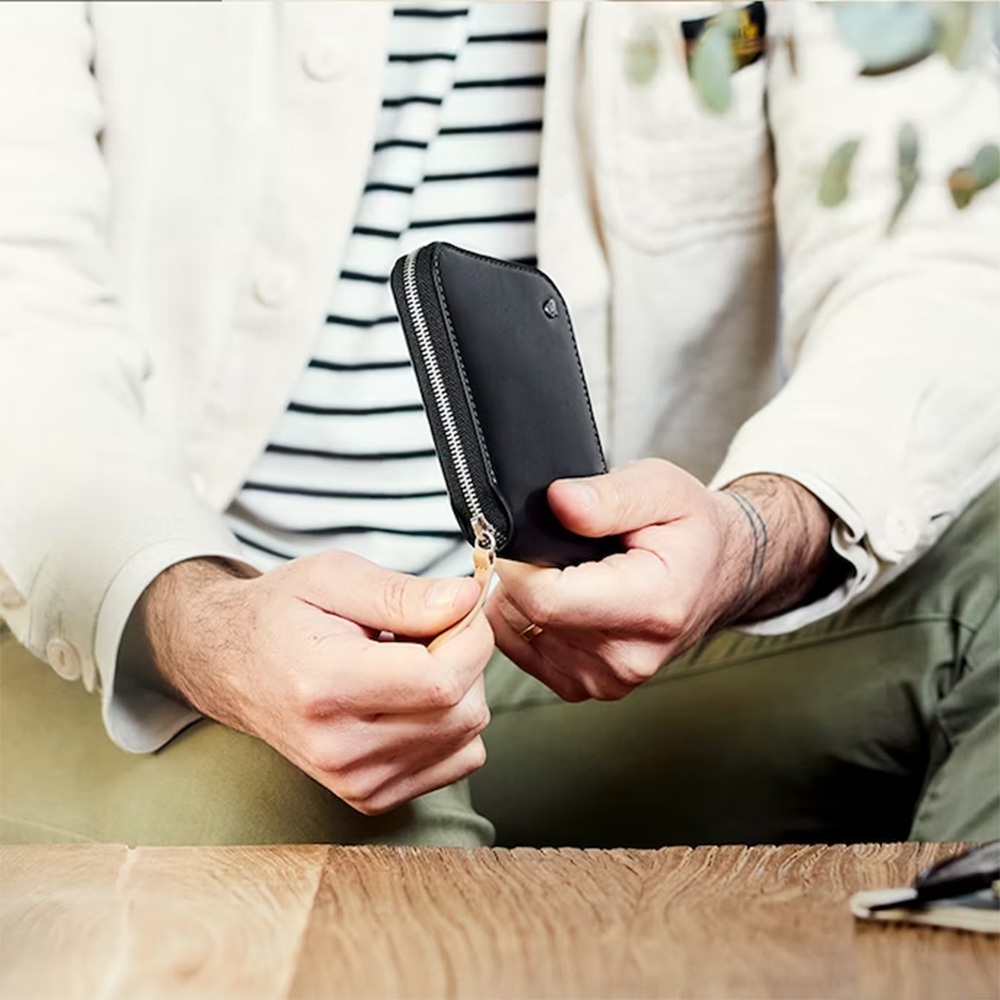 |快速出貨|Bellroy Zip 拉鍊皮夾 短夾 零錢包 卡片收納包 RFID防盜-深紫色, , large