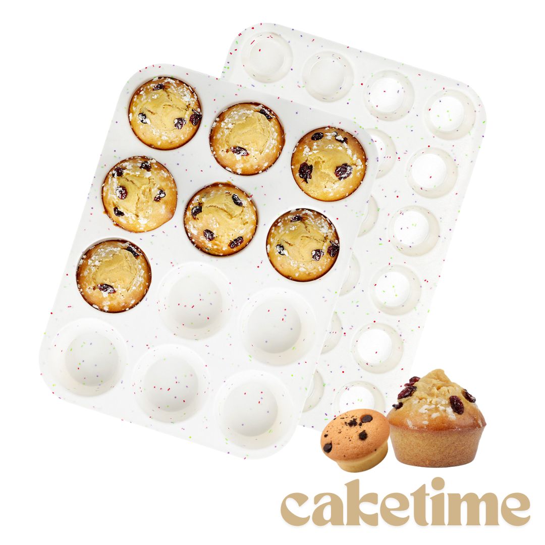 24 Cups Silicone Muffin Pan