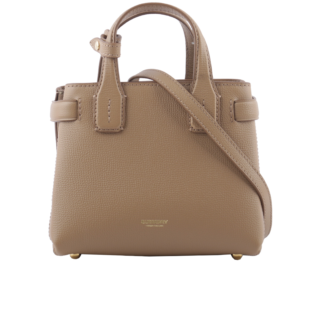 BURBERRY THE BABY BANNER HOUSE格紋皮革包/駝色, , large