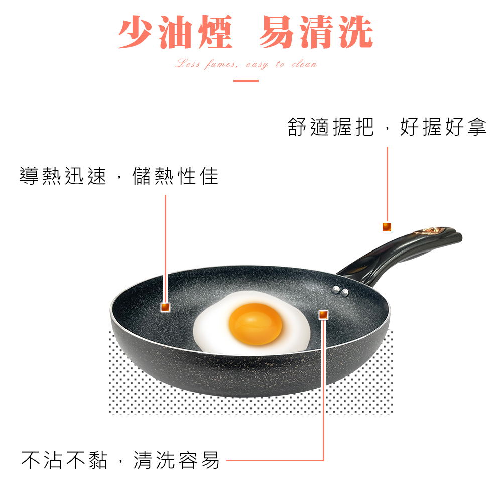 CLARE 可蕾爾 羽鑽不沾平底鍋IH附蓋 30cm-Leidea樂德兒, , large