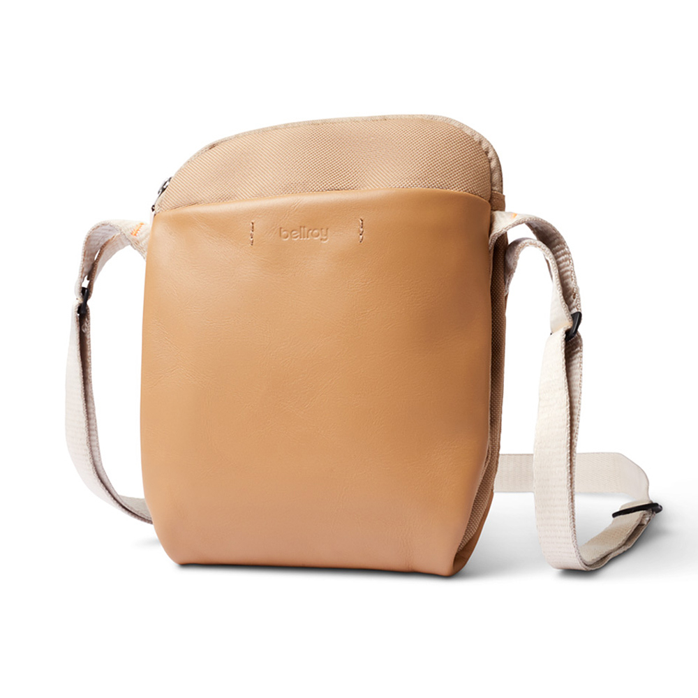 |快速出貨|Bellroy 城市斜背包 Premium 皮革材質 側背包 小包 收納隔層-淺卡其