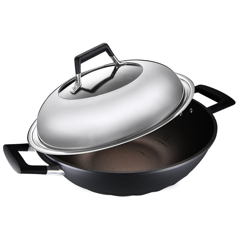 ASD titanium non-stick Wok 36cm, , large