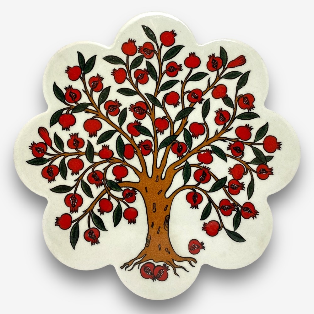 【SOLO Vintage】Designer Heat Mats Ceramic Hot Pads Coasters Made in Turkey 07, , large