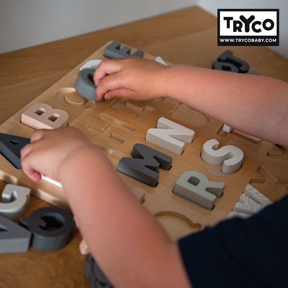 【Tryco】木質字母拼圖兩用板, , large