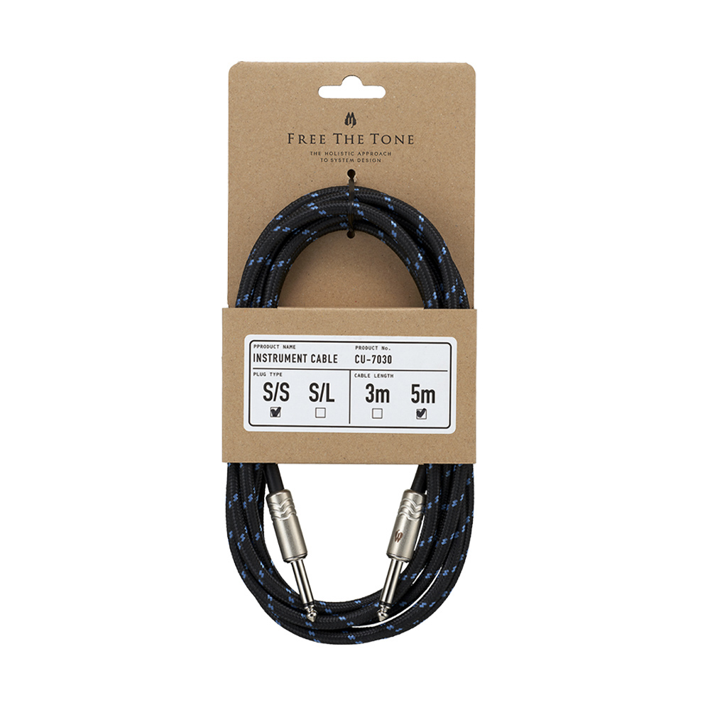FREE THE TONE CU-7030 S/S 樂器編織導線 5米【敦煌樂器】, , large