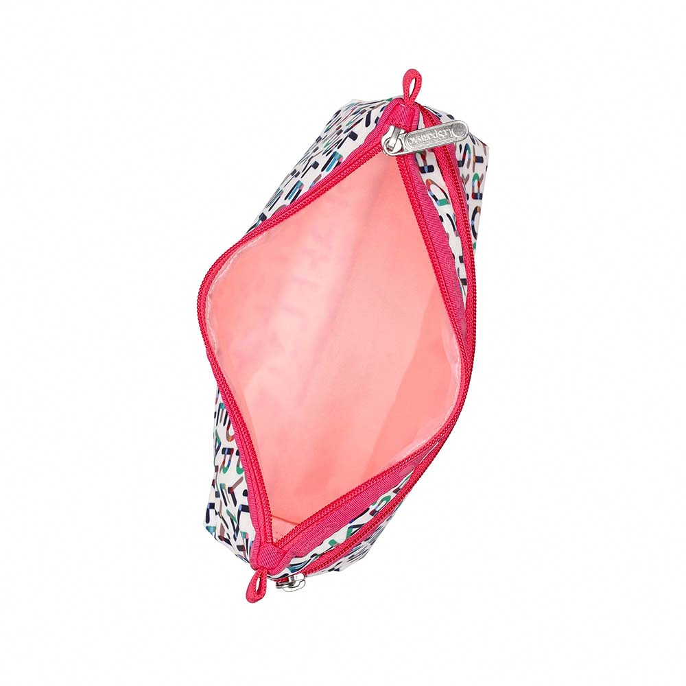 LeSportsac Cosmetic Clutch 雙層拉鍊收納化妝包/ 趣味字母 Cosmetic Clutch 雙, , large