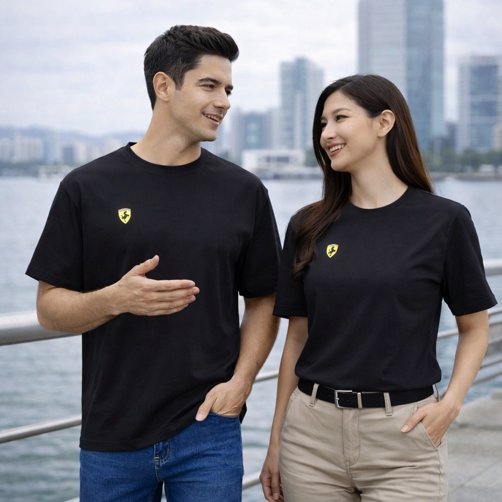  【FALALI】Short-sleeved cooling T- shirt - Men's (black) , , large