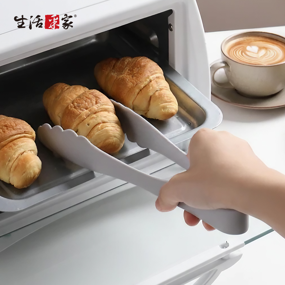 SHCJ 全包覆矽膠食物夾 料理夾 烤肉夾 矽膠食物夾 防燙夾 沙拉夾 海鮮夾 麵包夾, , large