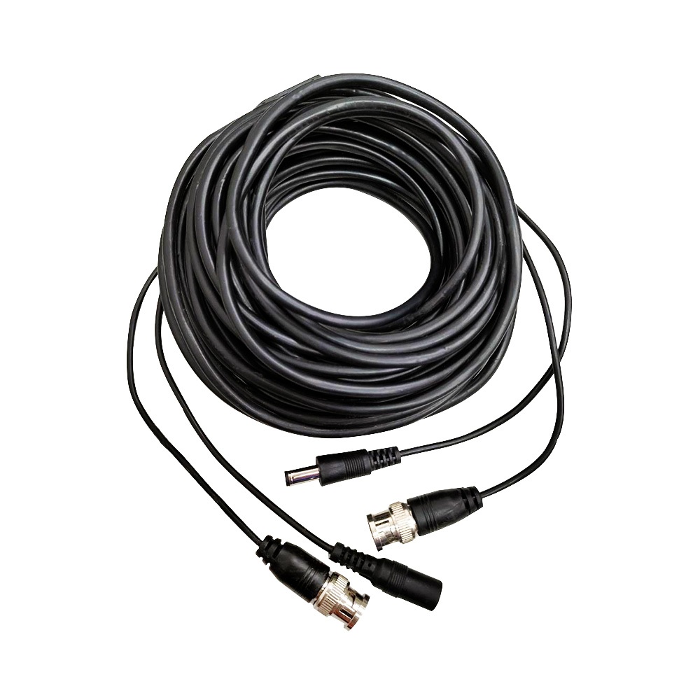 昌運監視器 20米 懶人線 監控攝影專用線材 BNC頭 二合一 電源線+影音線 DIY線, , large