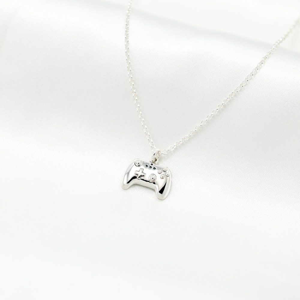 【Angel & Me】掌握人生 遊戲 搖桿 s925純銀項鍊 生日 聖誕禮物, , large