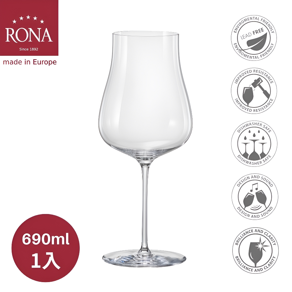 [傑凱國際] RONA 人文系列 4號紅酒杯 690ml, , large