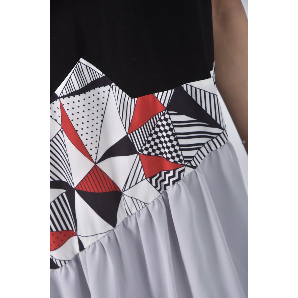 (L) rc lady格紋黑色洋裝二手衣, , large