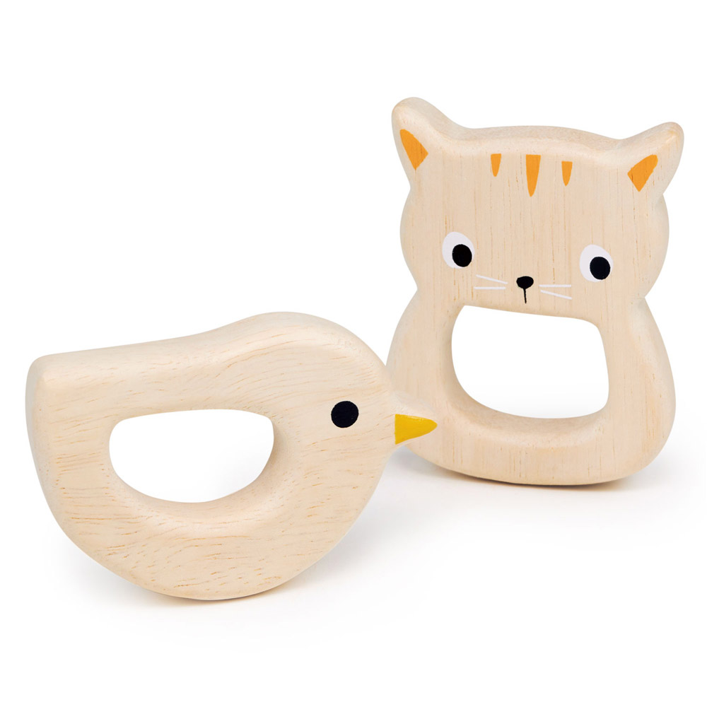 【Mentari】Bird & Kitten Teethers, , large