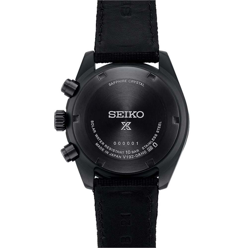 SEIKO 精工 SPEEDTIMER 黑潮夜視 太陽能計時錶 SSC923P1/V192-0AH0C, , large