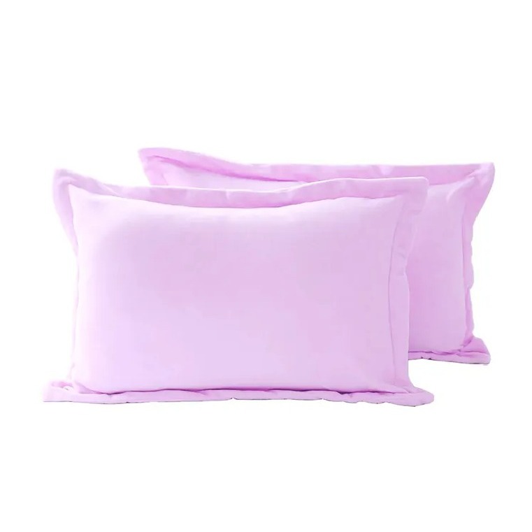 [CINN Far‑Infrared] Nano FIR Brushed Pillowcases – Lilac Pink 2‑Pack, , large