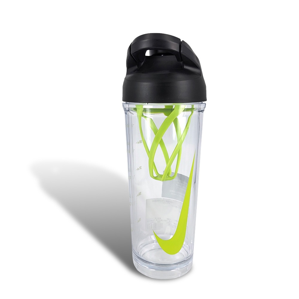 NIKE 雪克水壺 24OZ/709ml 健身 運動 水壺 水瓶 隨身杯 奶昔杯 搖搖杯 蛋白粉 可機洗 防漏 綠 黑, , large