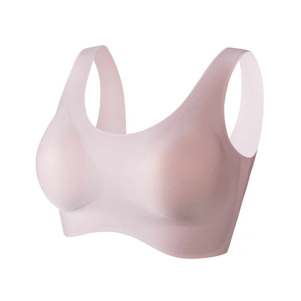 【A&R】AIR SKIN BRA零重力無痕大尺碼寬肩帶內衣 - 粉M, , large