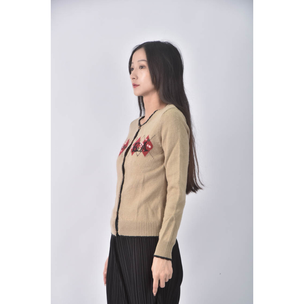 (S) kinloch anderson排扣杏色長袖上衣二手衣, , large