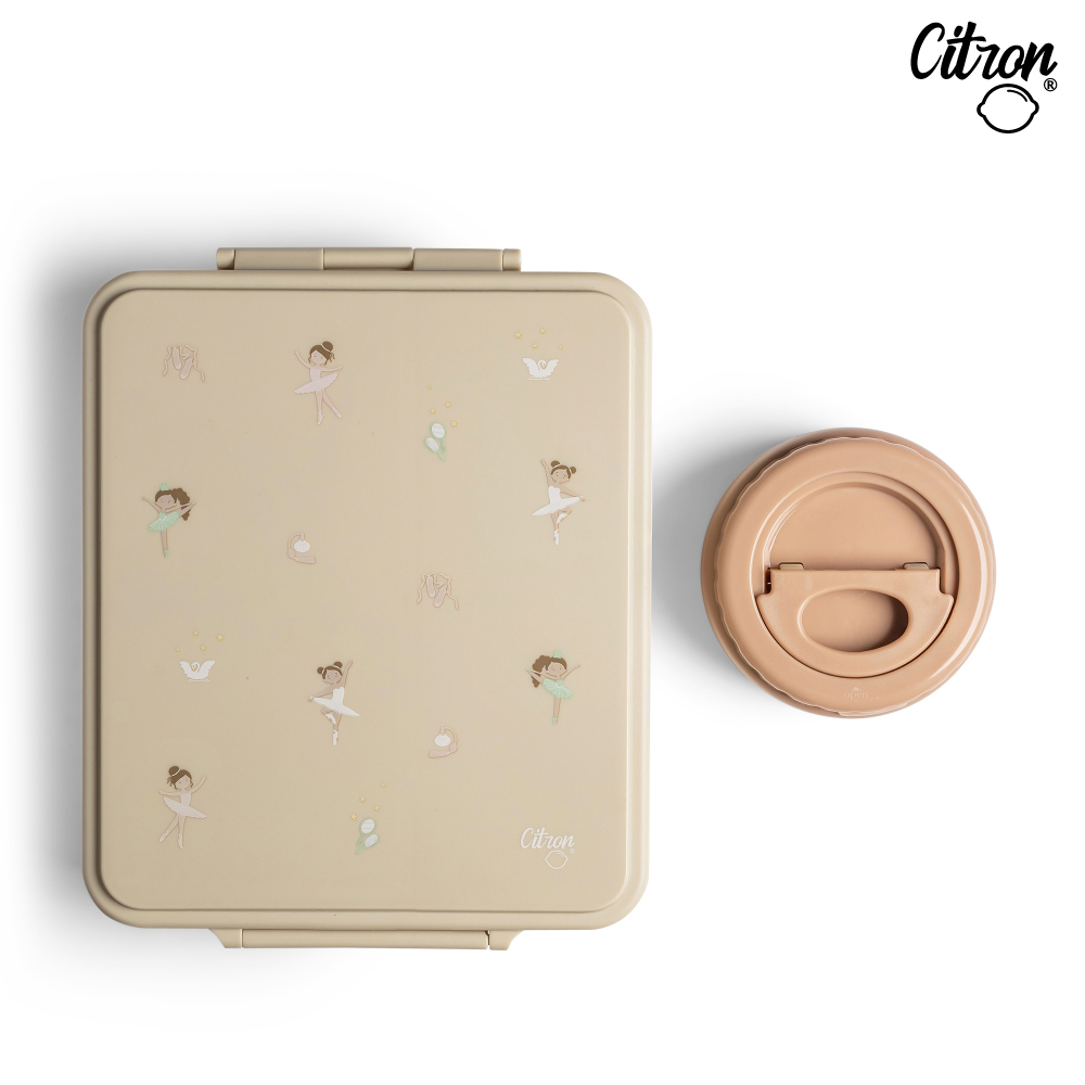 官方直營【Citron】餐盒兩件組_芭蕾女孩, , large