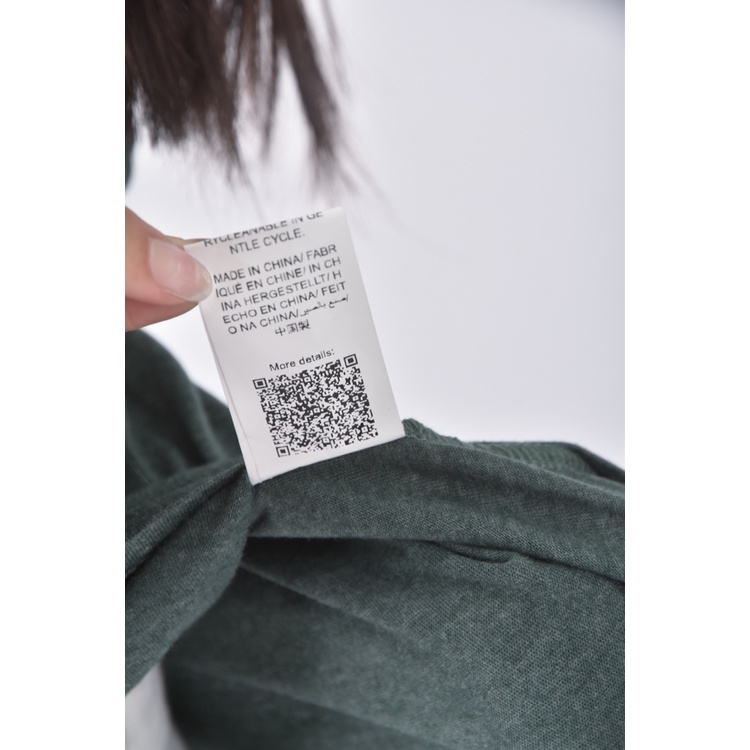(S) shein質感V領綠色短袖上衣二手衣, , large