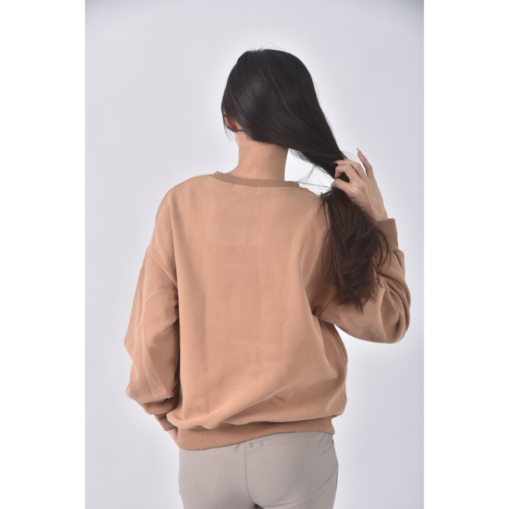 (XL) yes棉質大熊棕色長袖上衣二手衣, , large
