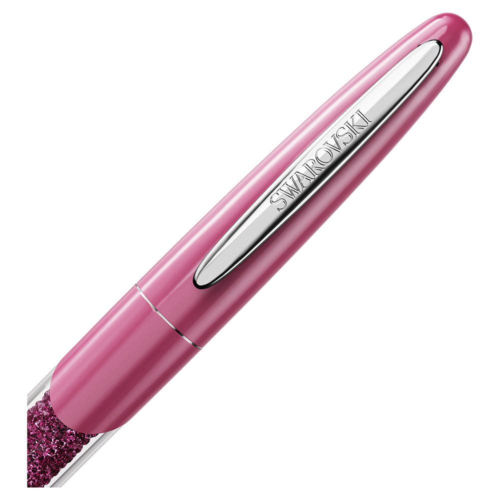 SWAROVSKI 施華洛世奇 Crystalline 粉紅水晶滾珠筆-黑色墨水(5717141), , large