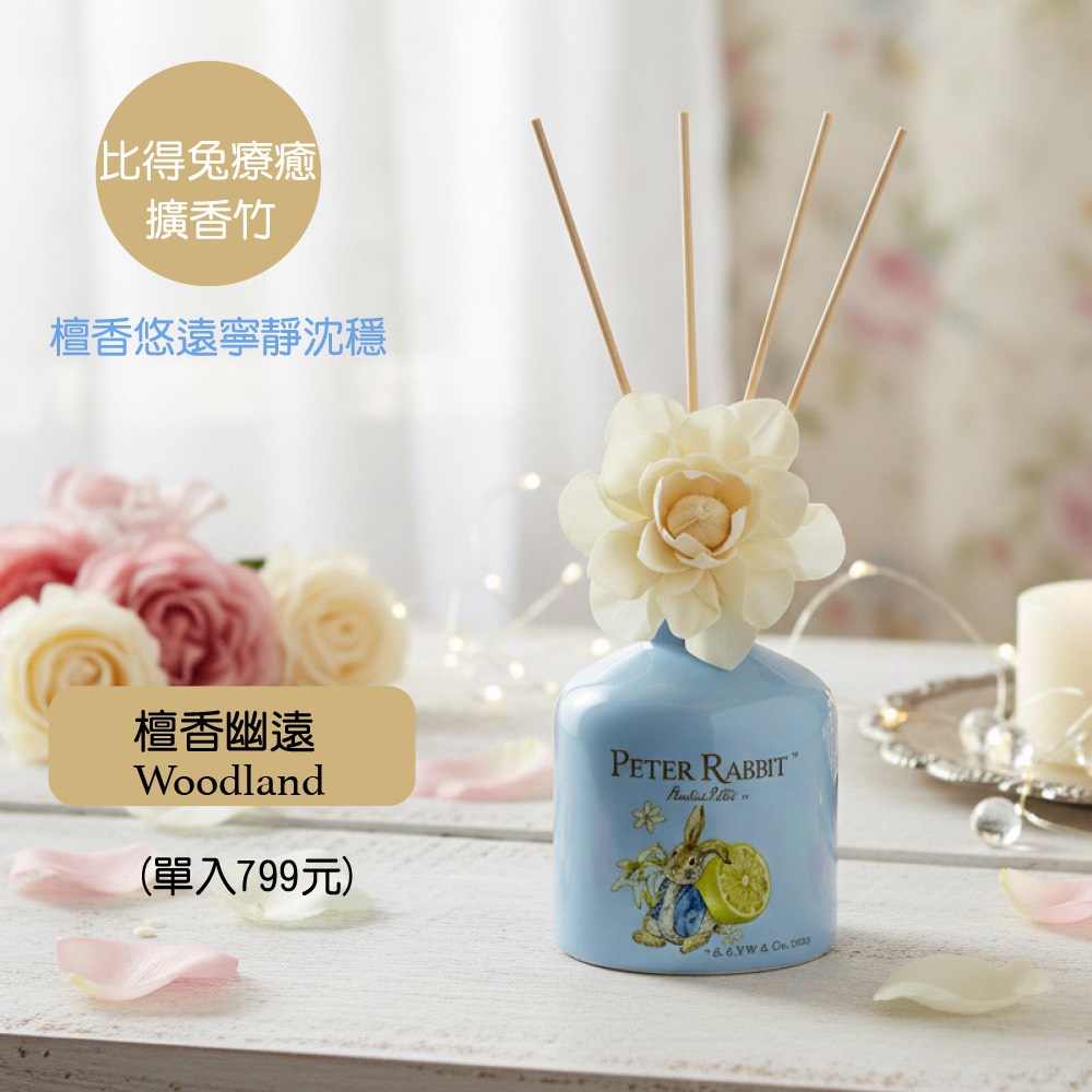 【世豐】【Peter Rabbit 比得兔】療癒擴香200ml(2入組)-藍色, , large