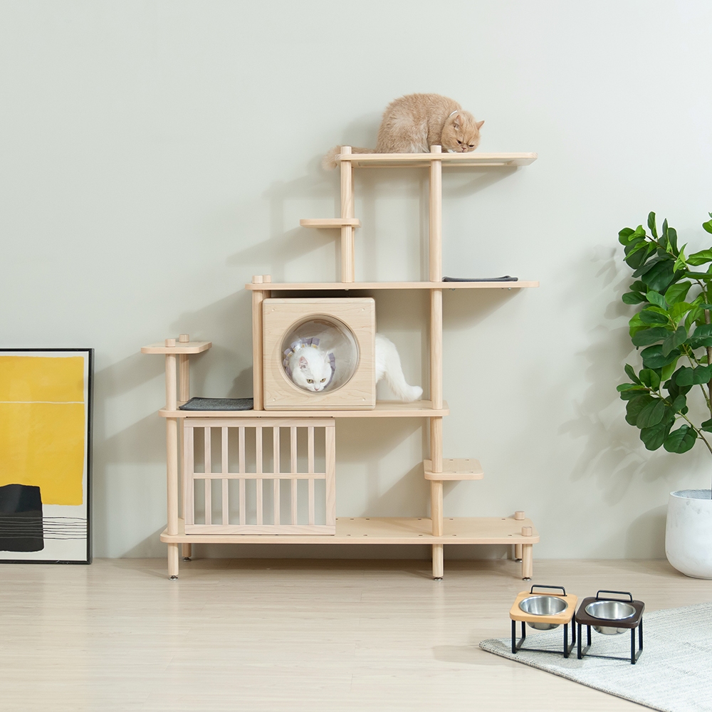 【paipaipets】Bien Bien Cat Tree - Short-Legged Cat Deluxe Jumping Platform, , large