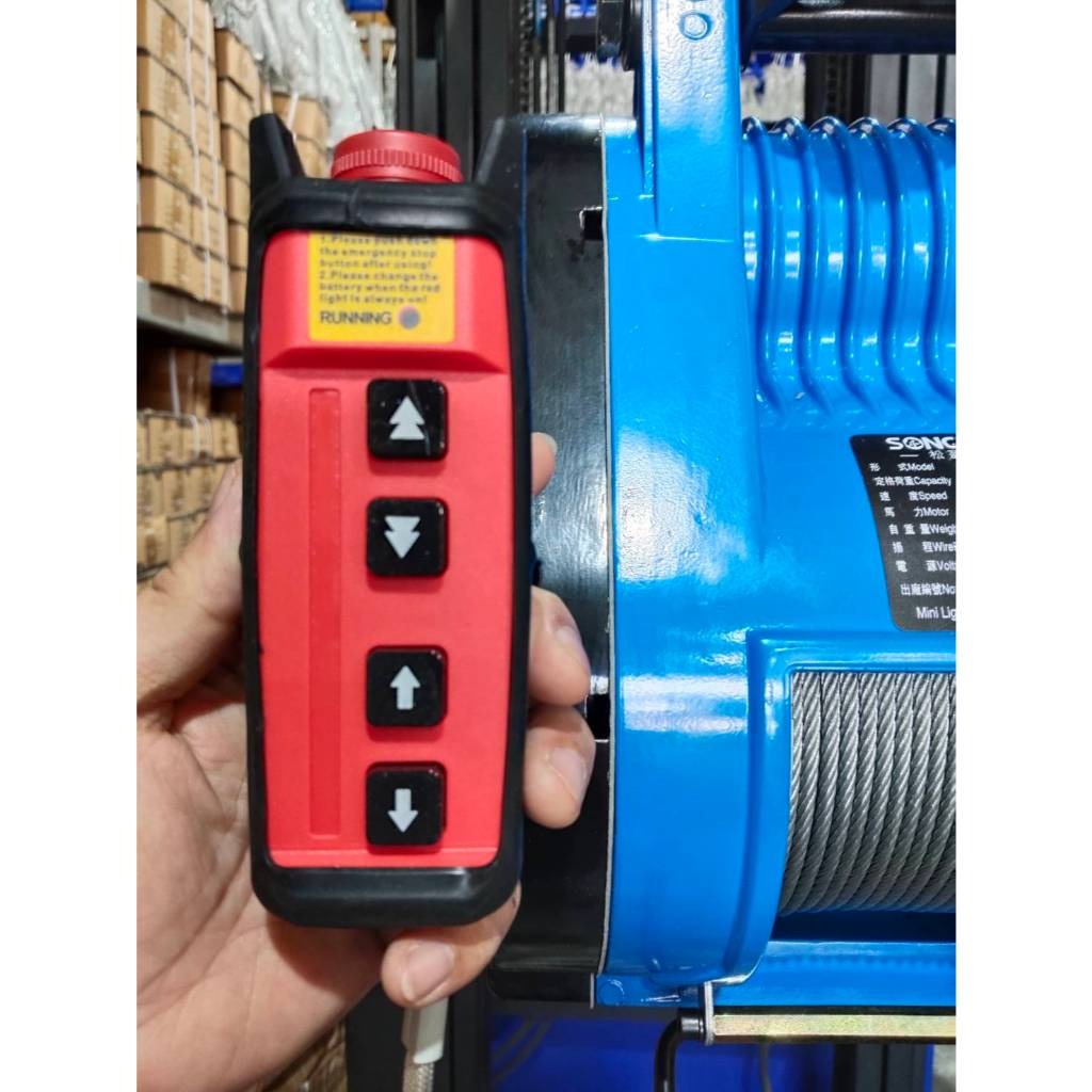 WIN五金 松盈牌 song win 18V ENX-200SS(單主機)充電式小金剛 充電式電動吊車 18V高樓小吊車 電動絞盤 通用牧田, , large