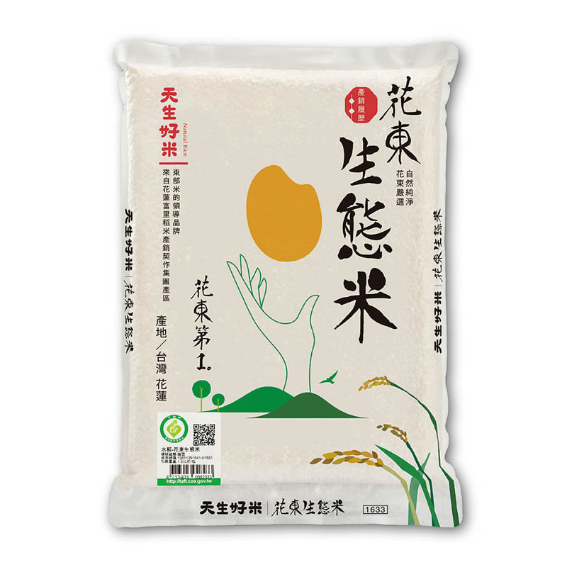 天生好米花東生態米1.5Kg, , large