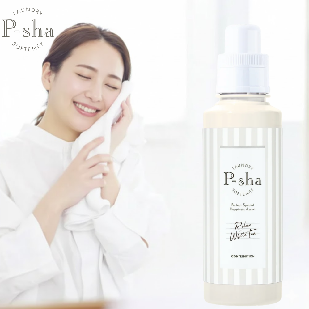 日本P-sha帕莎香氛柔軟精600ml(白茶香)*3瓶, , large