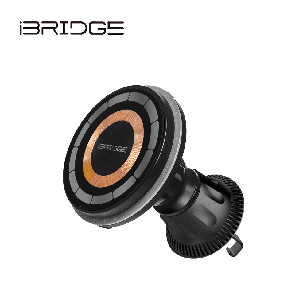 iBRIDGE 15W Magnetic Transparent Car Wireless Charger, , large