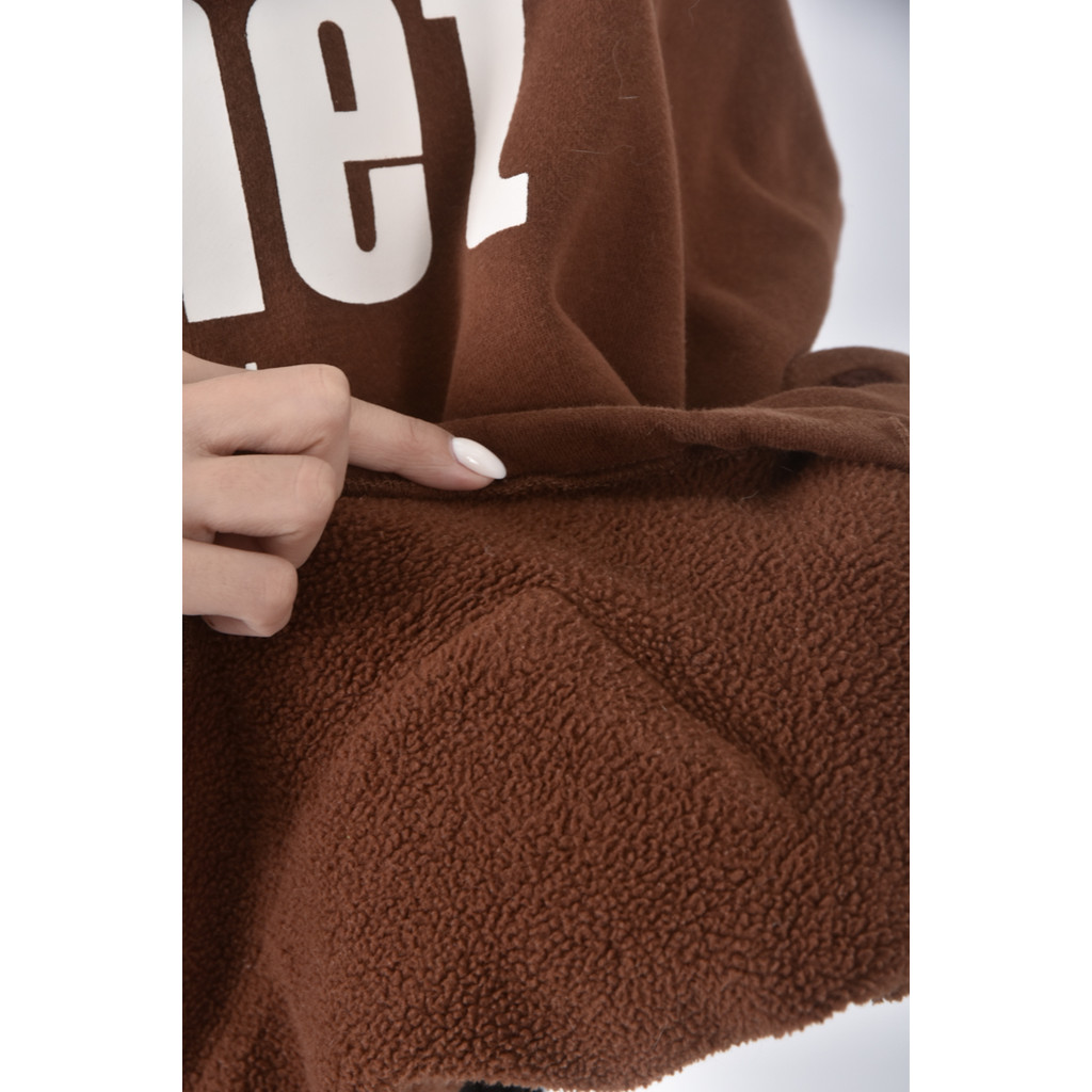 (2XL) maier kaina棉質純棉連帽棕色長袖上衣二手衣, , large