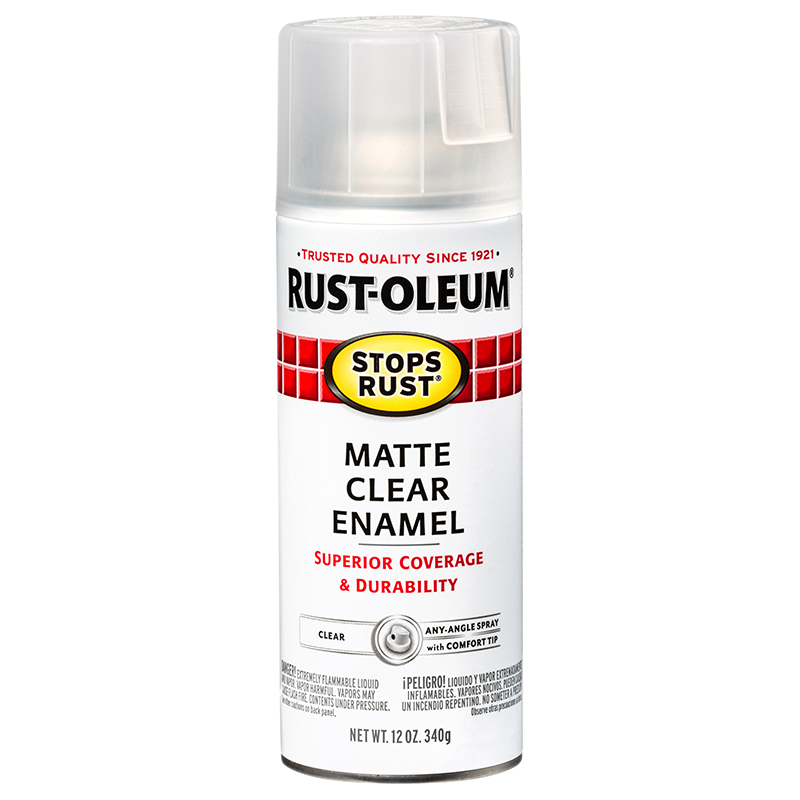 STOPS RUST Clear Enamel Matte Clear, , large