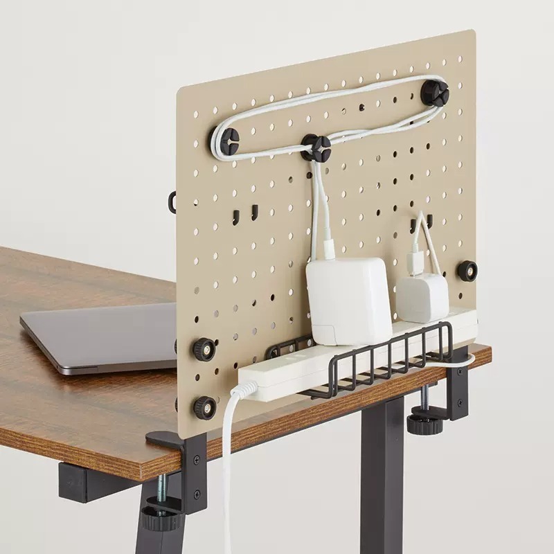 KING JIM ROUTE BOARD 三用夾式洞洞板/電線集線板 灰色, , large